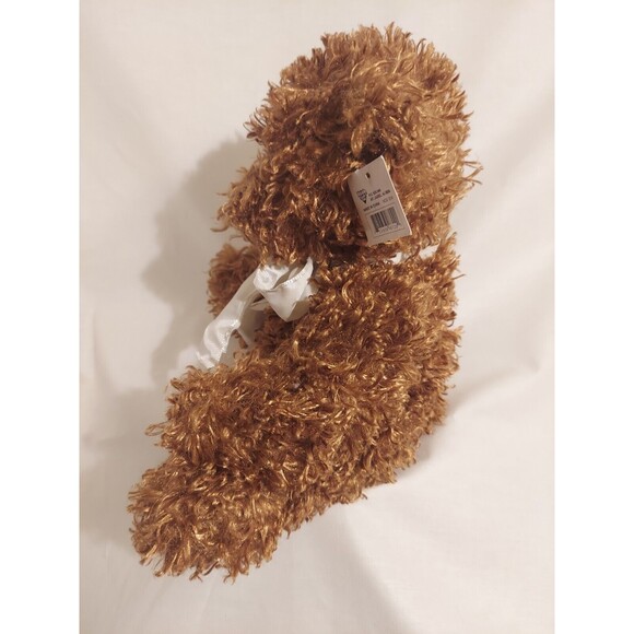 Nicole Curly Light Brown Bear Stuffed Animal Plush 10 Inch Style # Nov 1014 - Picture 2 of 9
